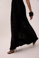 Vestido Longo em Renda Preto