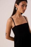 Vestido Longo em Renda Preto